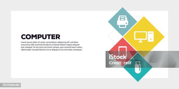 Computer Abstract Banner Computer Banner Concept Stock Illustration - Download Image Now ...