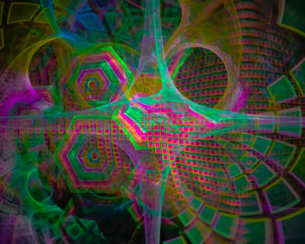 istock abstract digital fractal, fantasy design 1137001109