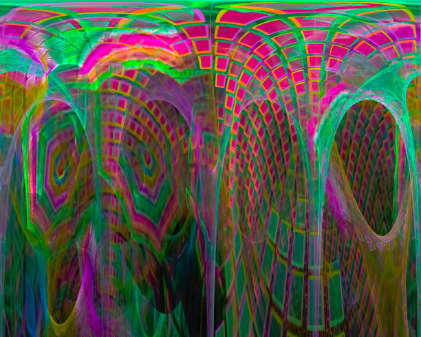 istock abstract digital fractal, fantasy design 1137001123