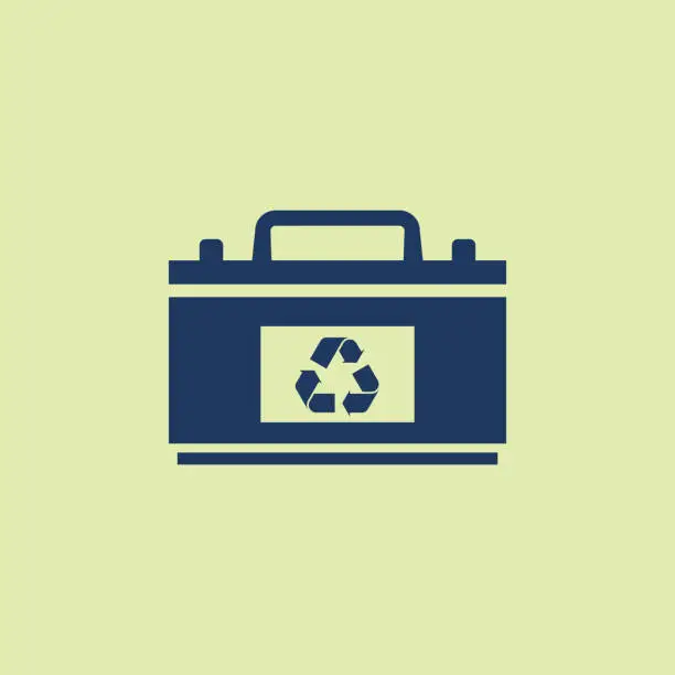 Vector illustration of Battery Recycle