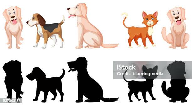 Set Of Animal Character Stock Illustration - Download Image Now - Animal, Animal Body Part, Animal Head