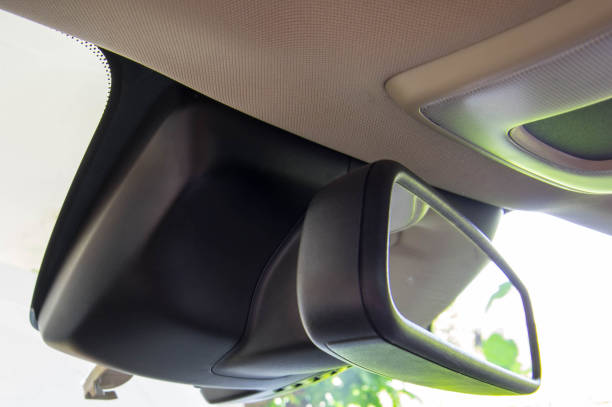 istock car rear view mirror of  luxury car 1137005042