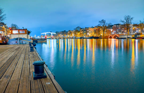 istock Amsterdam at night, the Netherlands. 1137014544