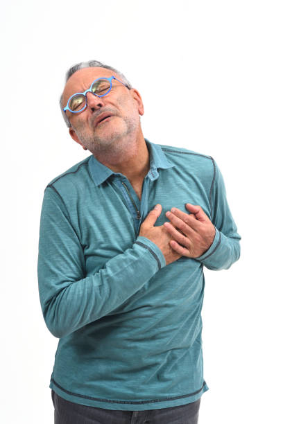 istock man with hand to the heart for a scare 1137015376