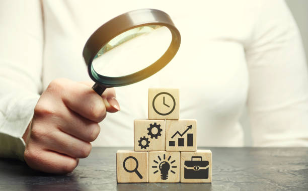 istock Businesswoman analyzes business strategy. Enterprise development. The concept of developing innovative technologies. Action plan, management, research. The goal to increase and maximize profit. 1137020287