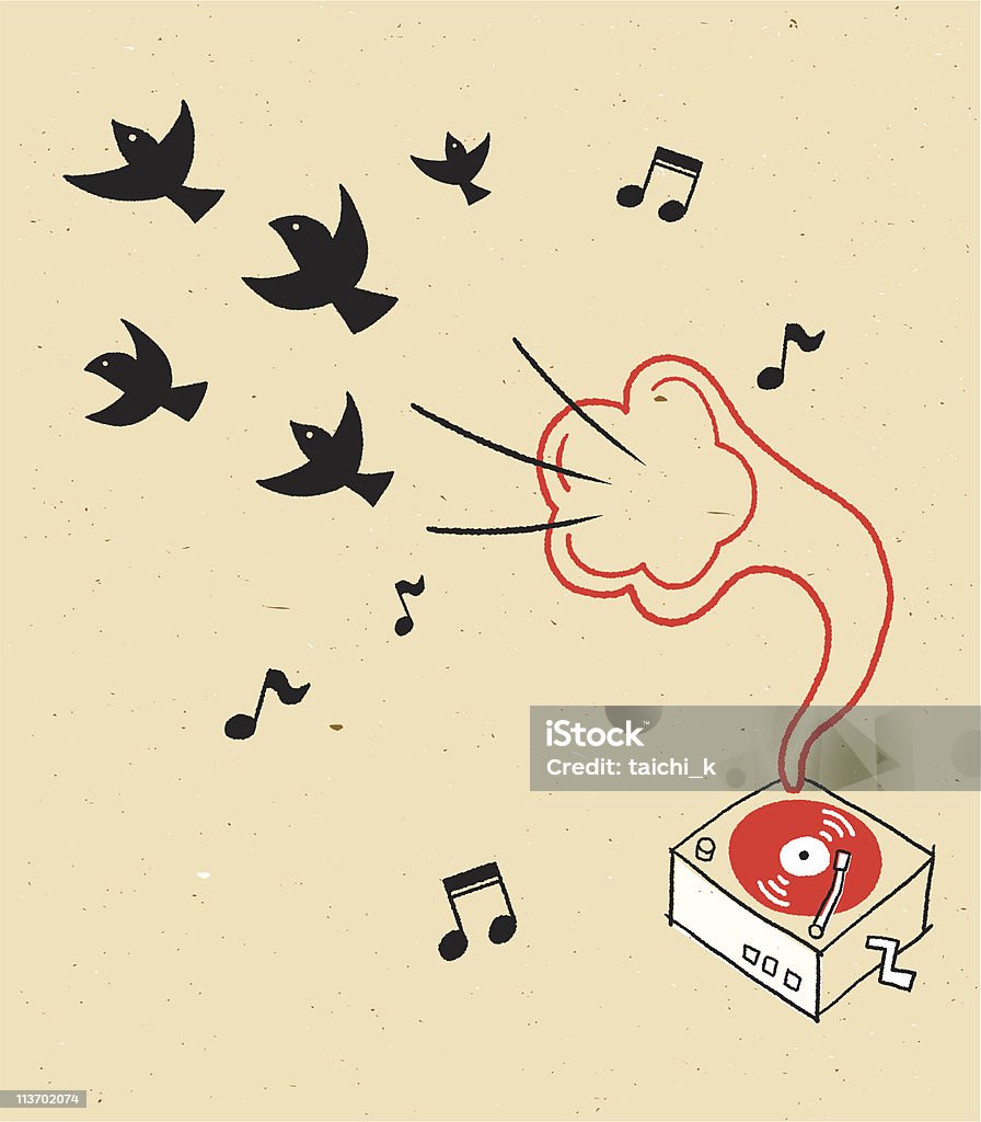 Phonograph - Royalty-free Animal arte vetorial