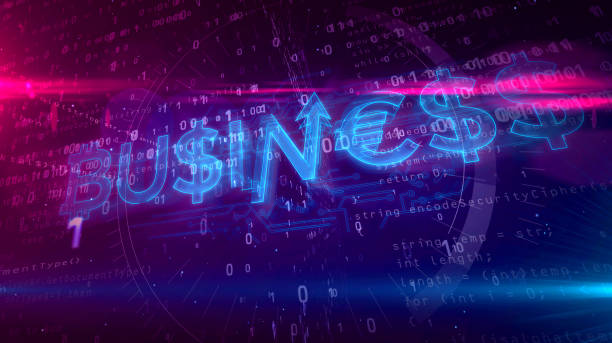 istock Business hologram concept 3D illustration 1137021727