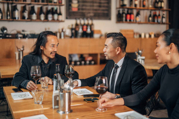 istock Modern business people in restaurant 1137022882