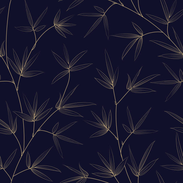 бамбук бесшовные patterm, отличный дизайн для любого дизайна. бесшовный цветочный узор. текстура японского стиля для вашей ботанической иллюс� - seamless bamboo backgrounds textured stock illustrations