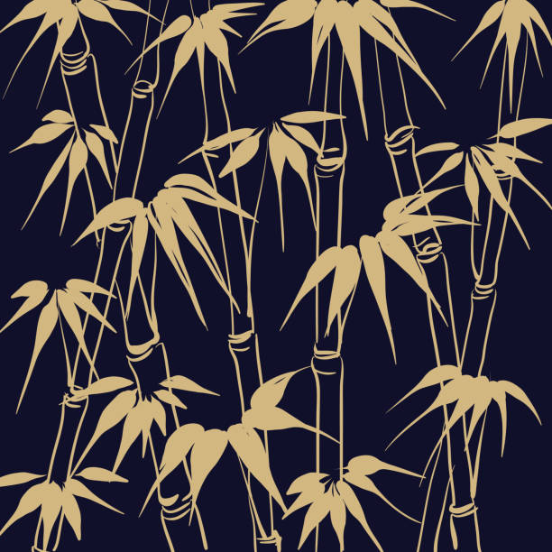 葉模様の竹。 - bamboo asia backgrounds textured点のイラスト素材／クリップアート素材／マンガ素材／アイコン素材