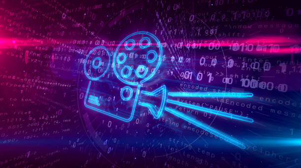 istock Projector movie player hologram concept 1137023675