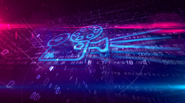 istock Projector movie player hologram concept 1137023714