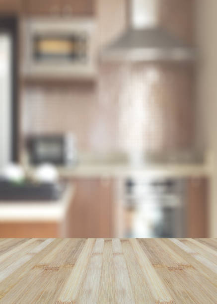 Blurred abstract background of kitchen interior. Blurry image of cooking room in house or apartment. Blurred abstract background of kitchen interior. Blurry image of cooking room in house or apartment. stove photos stock pictures, royalty-free photos & images