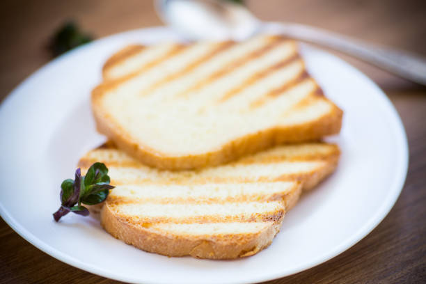 istock fried toast in a plate on a wooden table 1137025726