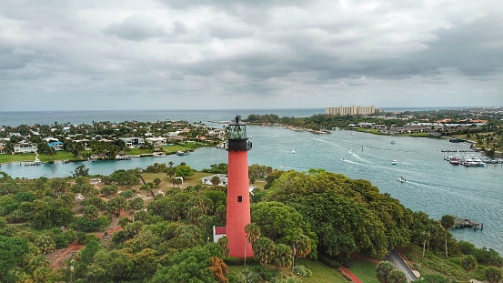 The lighthouse at the Jupiter inlet, Florida