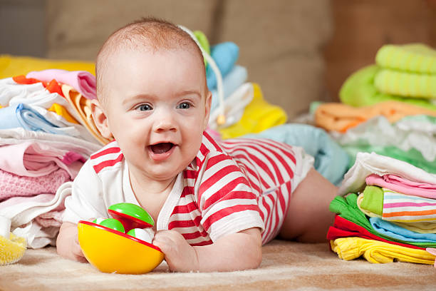 istock Happy baby girl 113703066