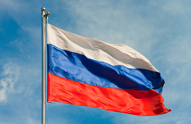 bandera de rusia - rusia fotos fotografías e imágenes de stock