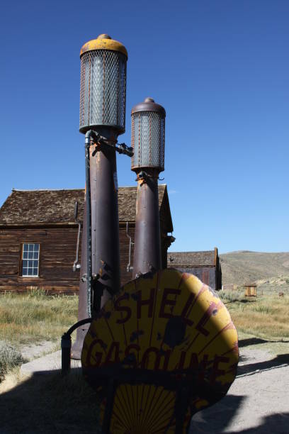 Ghost town Bodie stock photo