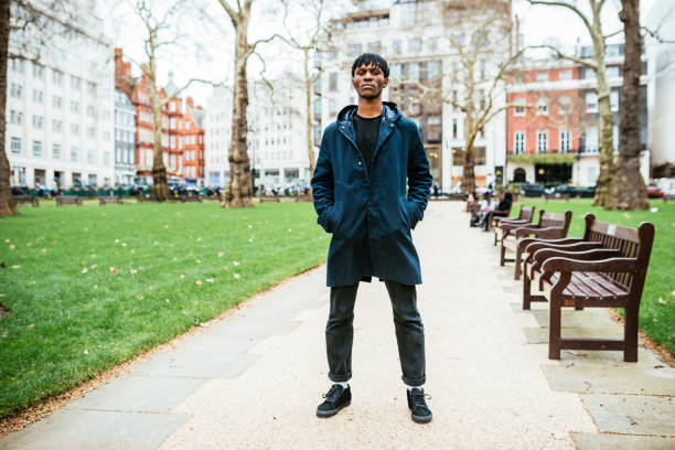 istock Young man in London with dreadlocks 1137033750