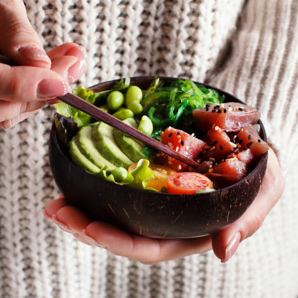 istock Hawaiian tuna poke bowl 1137037339