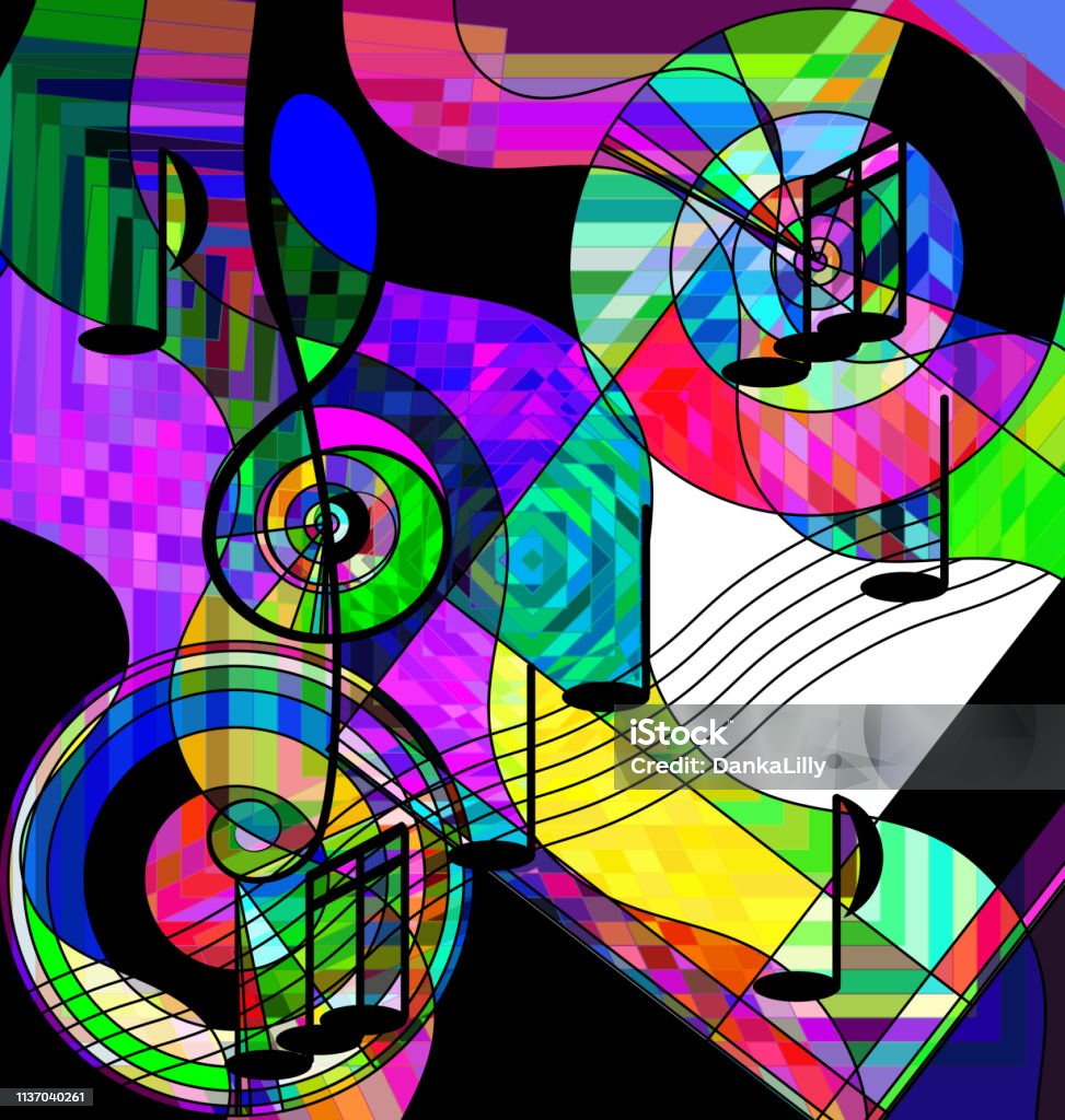 Hình Ảnh Màu Sắc Trừu Tượng Của Sự Hỗn Loạn Âm Nhạc Hình minh họa ...