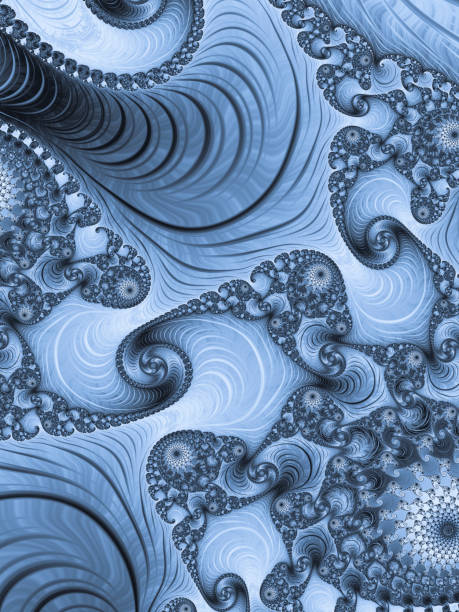 istock High resolution blue and gray fractal background, which patterns remind those of a turbulent sea. 1137041539