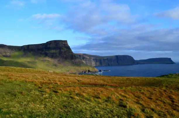 Beautiful scenic views of Neist Point in Scotland