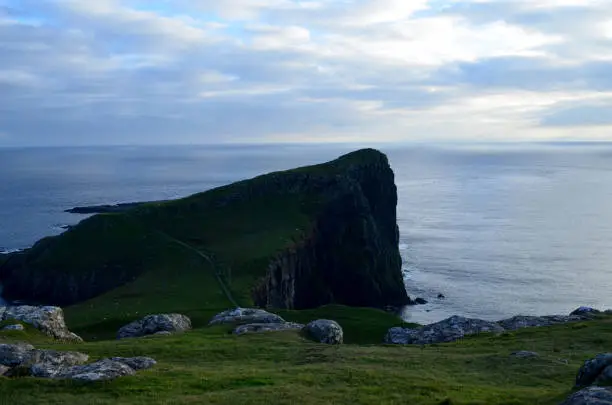 Amazing landscape at Neist Point in Scotland.