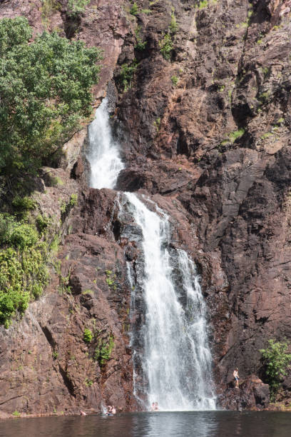 litchfield: wangi falls - wangi falls imagens e fotografias de stock