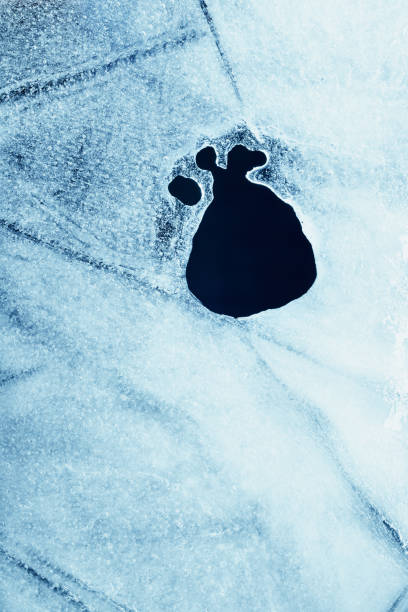 istock Closeup of cracked ice texture indoors. 1137045716