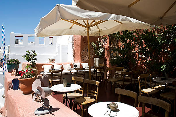 istock Santorini, hotel terrace 113704605