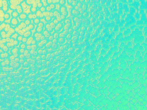 Bubble Teal Mint Green Yellow Gold Shiny Crocodile Snake Dinosaur Dragon Reptile Leather Texture Abstract Bead Foam Background Luxury Texture Ombre Glittering Pattern Party Invitation Backdrop Retro Style Design Template Extreme Close Up Computer Graphic