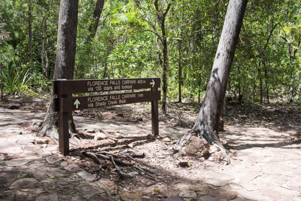 istock Florence Falls Trail Marker: Litchfield, Australia 1137047381