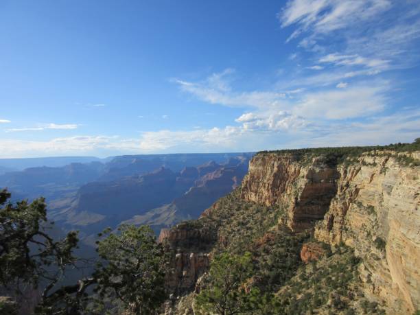 Grand Canyon with Blue Sky stock photo