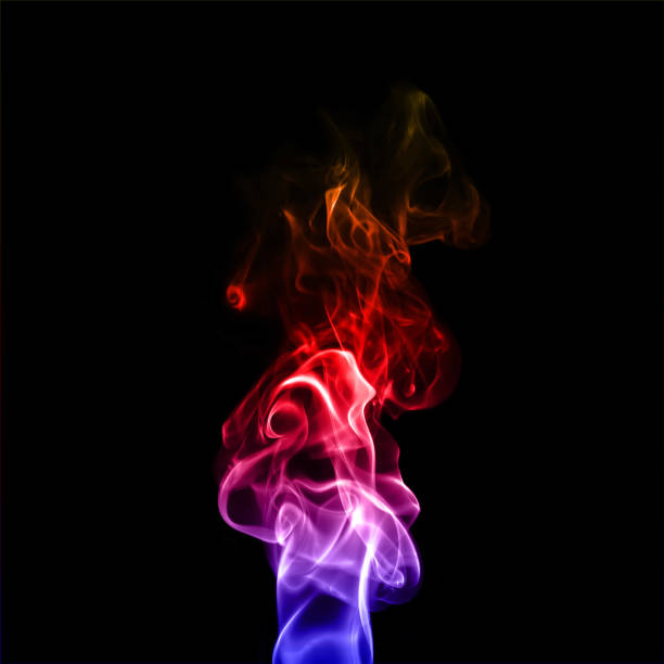 istock colorful plume smoke isolated on black  background closeup 1137051520