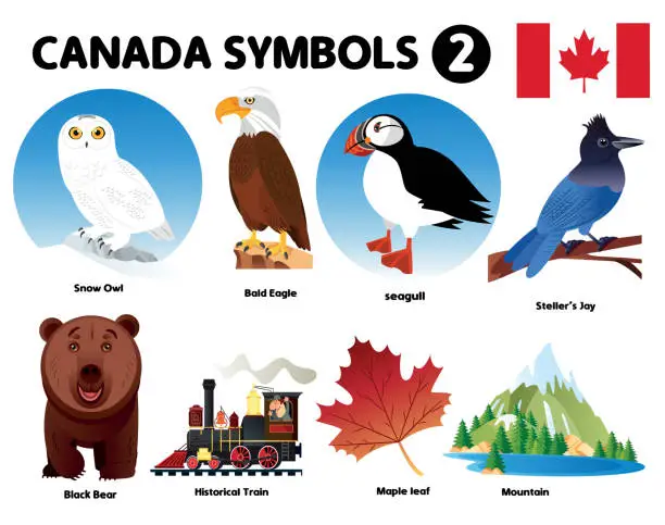 Vector illustration of CANADA SYMBOLS-2