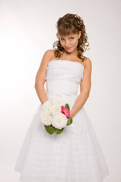 Modern bride stock photo