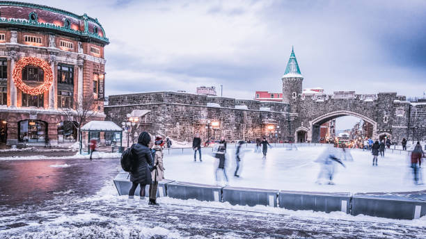 old quebec, provinz quebec, kanada - canadian province stock-fotos und bilder