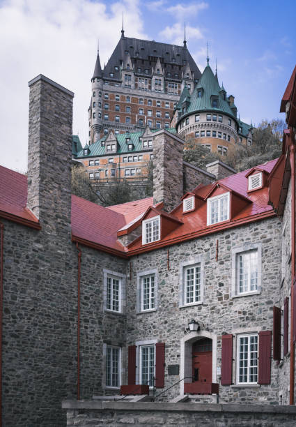 Several photos of the old town of Quebec, Chateau Frontenac, Petit Champlain neighborhood, Porte St-Jean