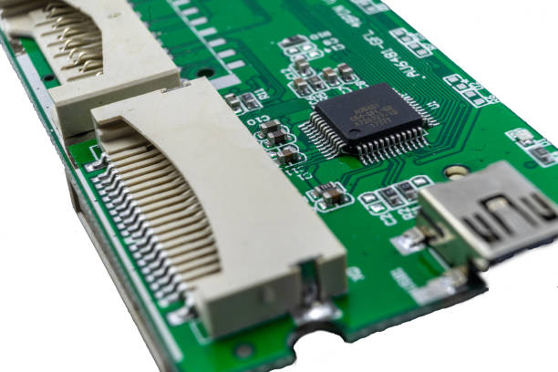 istock Close-up of an electronic component, the inner workings of a card reader for the computer 1137069142