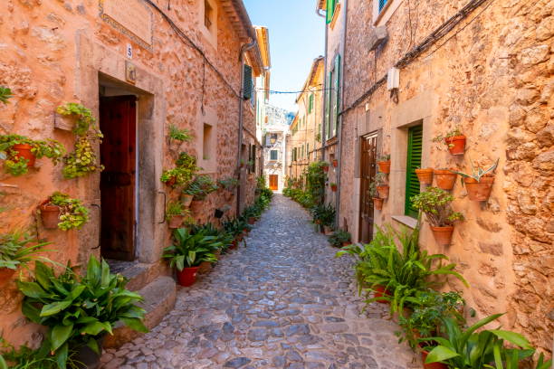 istock Narrow streets of Valldemossa, Mallorca, Spain 1137078734