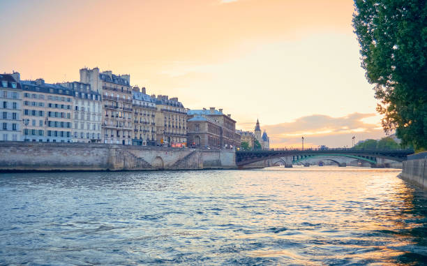 istock View of Paris from the Seine river 1137090196