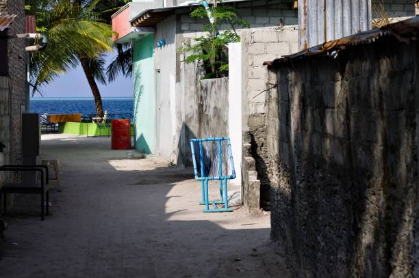 istock A blue seat on a typical maldivian street (Ari Atoll, Maldives) 1137091266