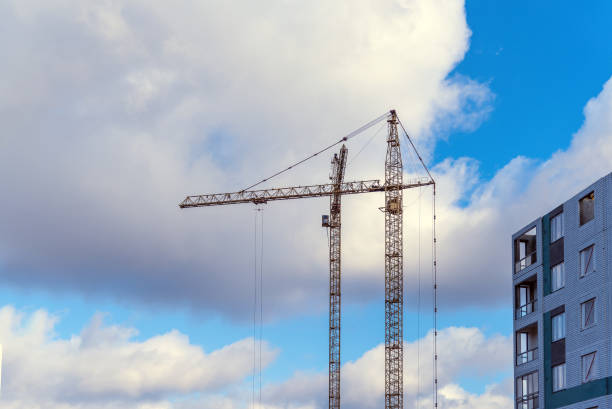 istock Construction of an apartment building. 1137091648
