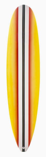 tabla de surf aislado sobre fondo blanco - tabla-de-surf fotografías e imágenes de stock