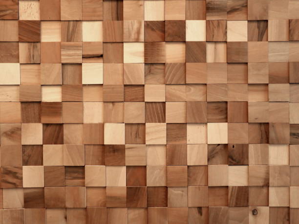istock Cubes of wood composed as a wall 1137098084