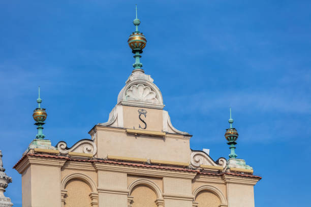 The Krakow Cloth Hall in Lesser Poland, dates to the Renaissance and is one of the city's most recognizable icons. It is the central feature of the main market square in the Kraków Old Town