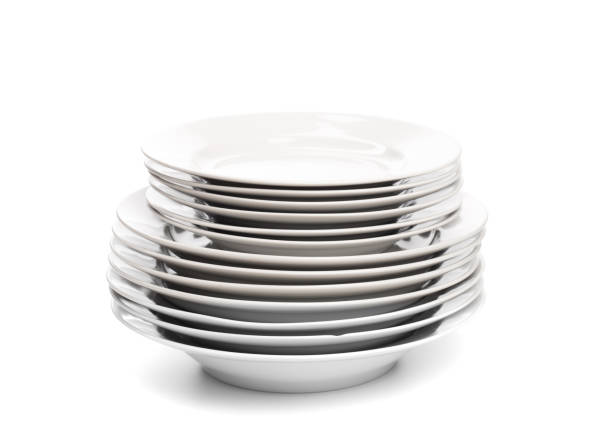 istock Set of white dishes . table wear - Image 1137100230