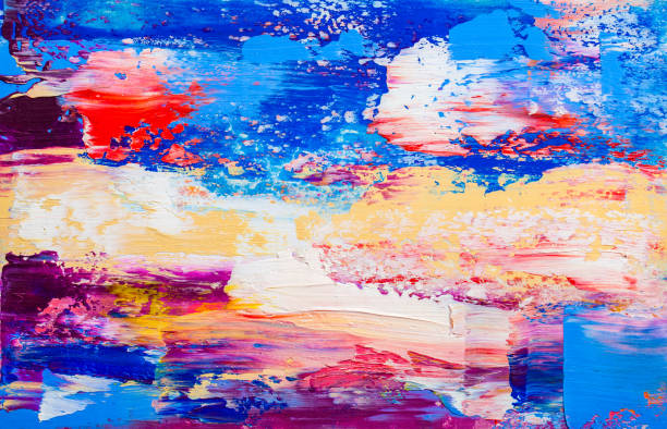 istock Abstract paintings. Hand drawn oil painting. Color texture. 1137100382