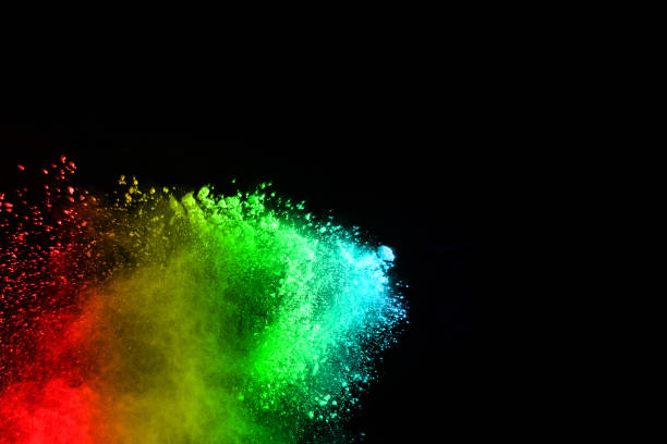 istock abstract colored dust explosion on a black background.abstract powder splatted background,Freeze motion of color powder exploding/throwing color powder, multicolored glitter texture. 1137111242